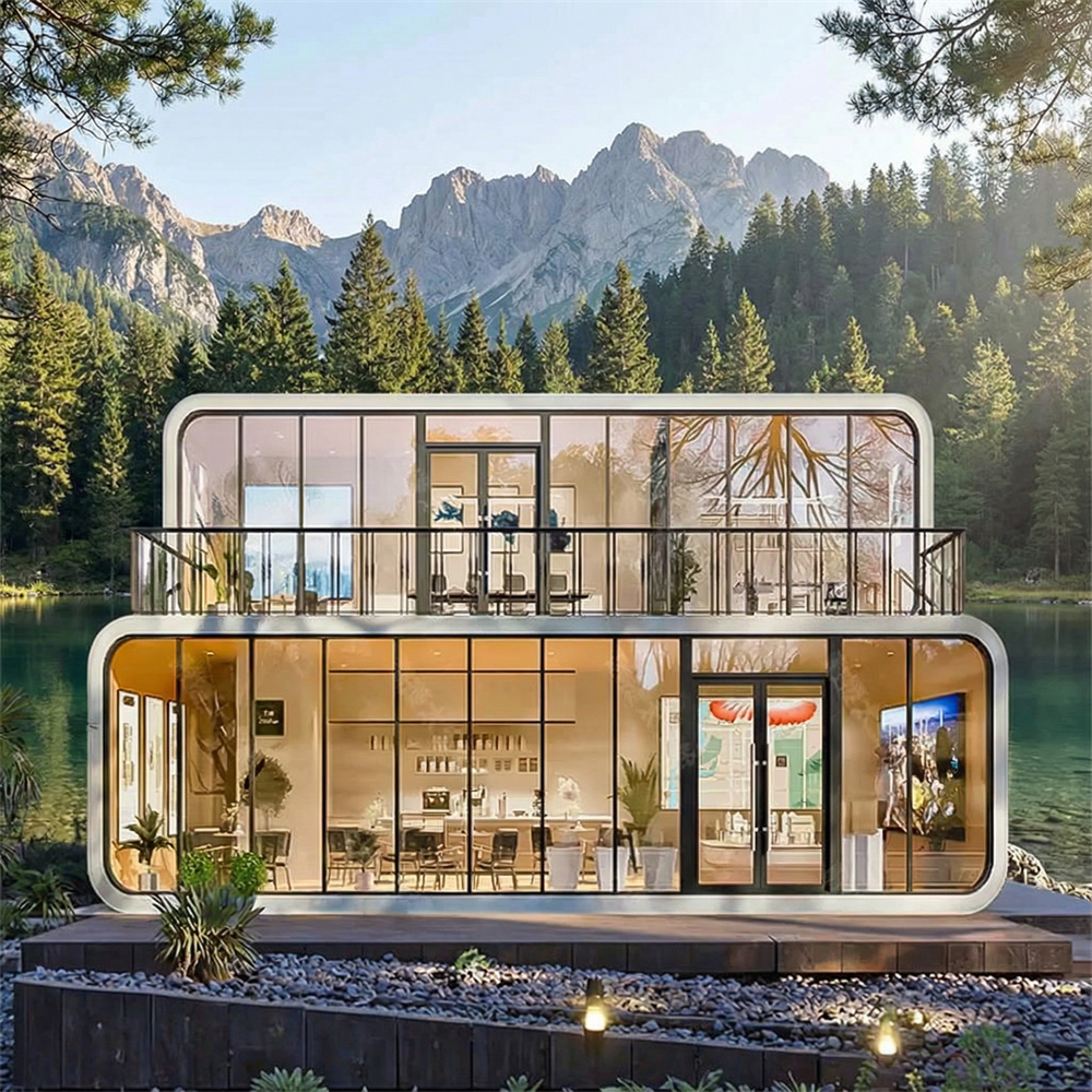 كبسولة تفاح عازلة للصوت وجيدة التهوية وقابلة للتكديس مباشرة