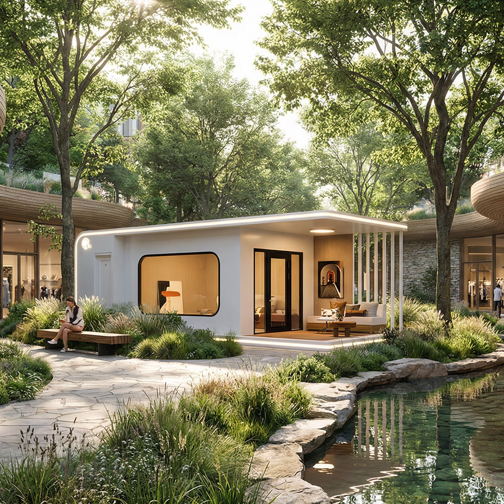 كبسولة كابينة تفاح قابلة للفصل ذات طبقة واحدة ذات شكل غير منتظم