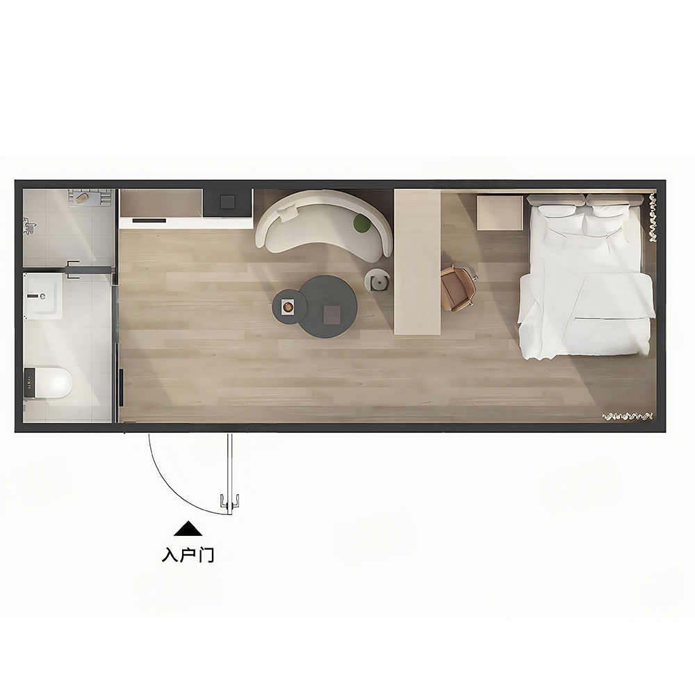 منزل صغير من طراز Apple Modular لقضاء العطلات الخلابة F3