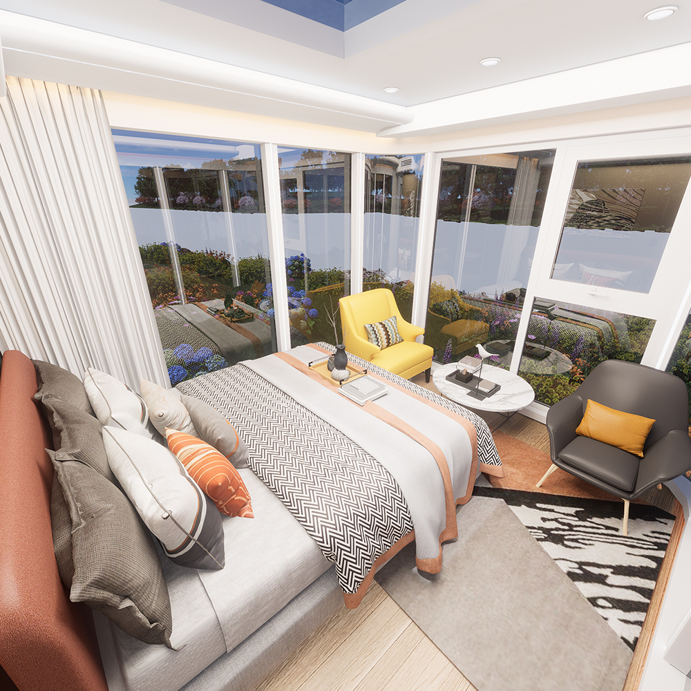 منازل الكبسولة البانورامية المعيارية S3-2